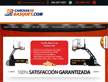 Tablet Screenshot of canchasdebasquet.com